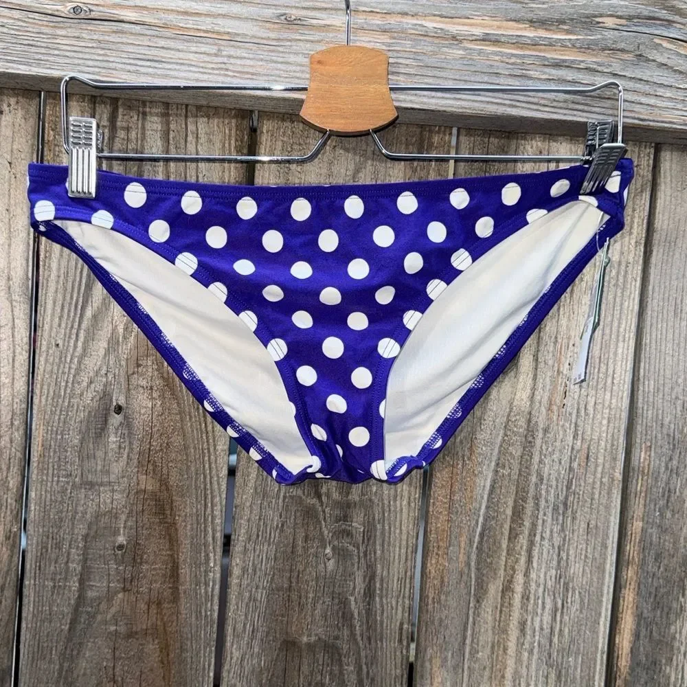 Kate Spade New York Polka Dot Hipster Bikini Bottom Size Large